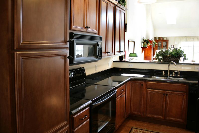 Cherry Cabinet Refacing in Muncie, IN